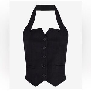 Express Linen-Blend Halter Vest- BRAND NEW